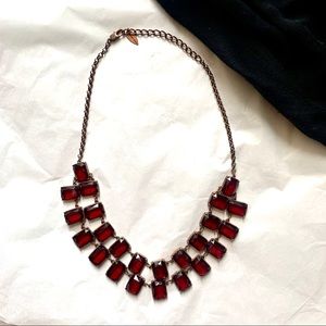 🍒 Red and Bronze Coldwater Creek Necklace 🍒